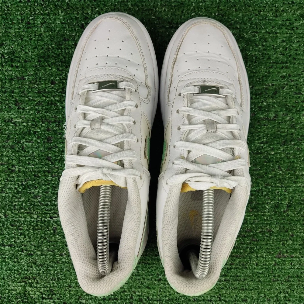 Nike‎ Sneakers Youth 6Y White Air Force 1 Low Paisley Green FJ7706-131 Low Top